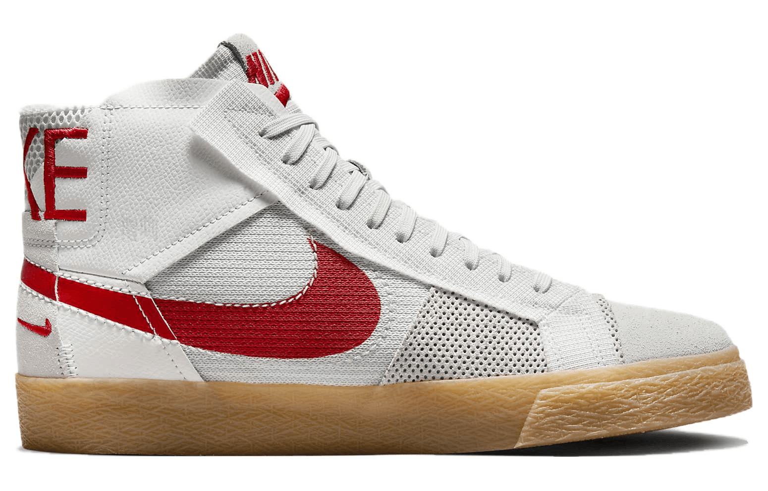 Nike SB Blazer High Grey Brown — фото 1
