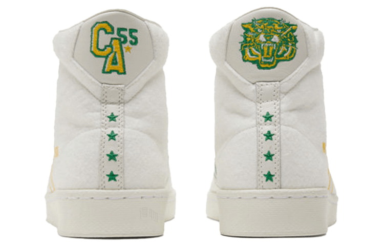 Converse Cons Pro Leather White Green Yellow — фото 3