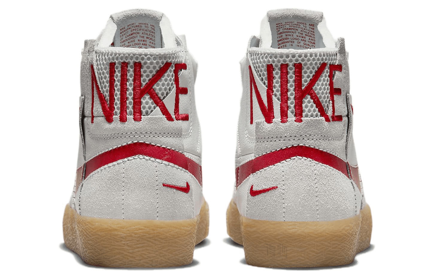 Nike SB Blazer High Grey Brown — фото 4