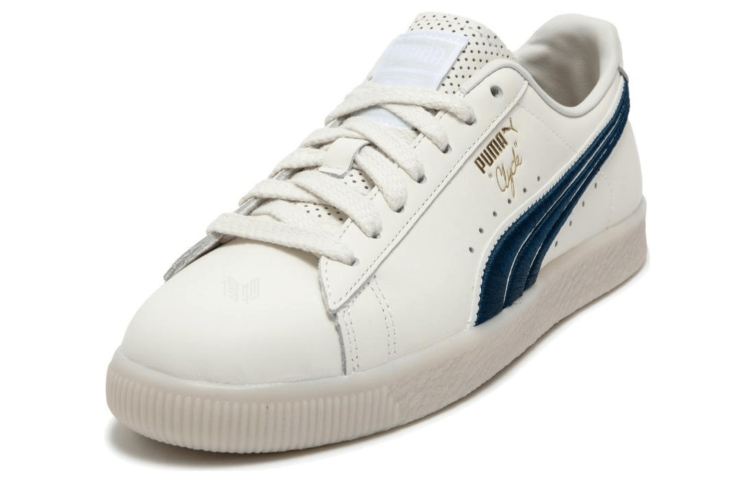 Puma Clyde Classics White Blue — фото 2
