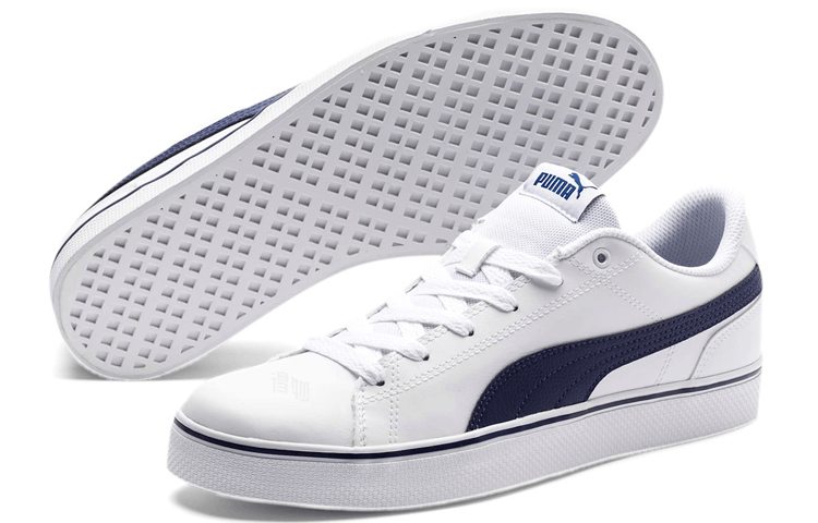 Puma Court Point Vulc V2 White Blue — фото 1