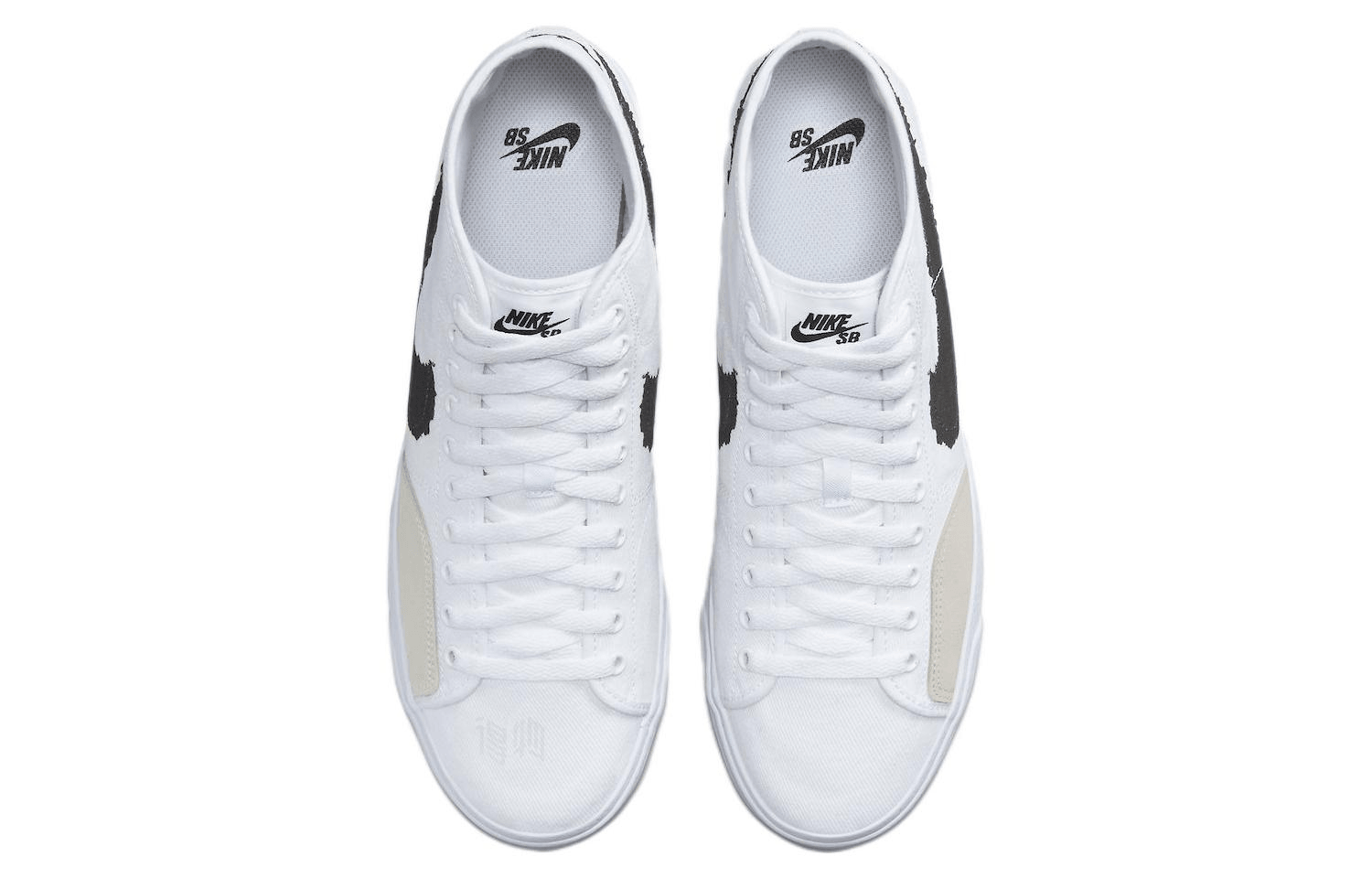Nike Blazer Mid White Black — фото 3