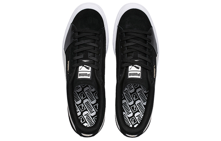 Puma Suede Low Black White — фото 1