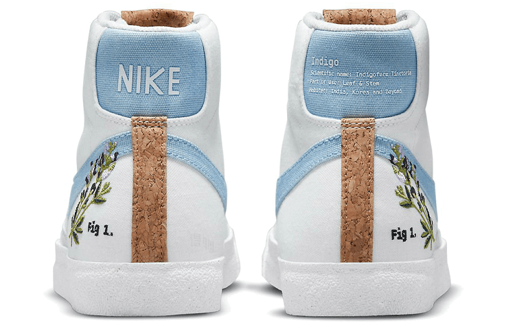 Nike Blazer '77 White Blue — фото 4
