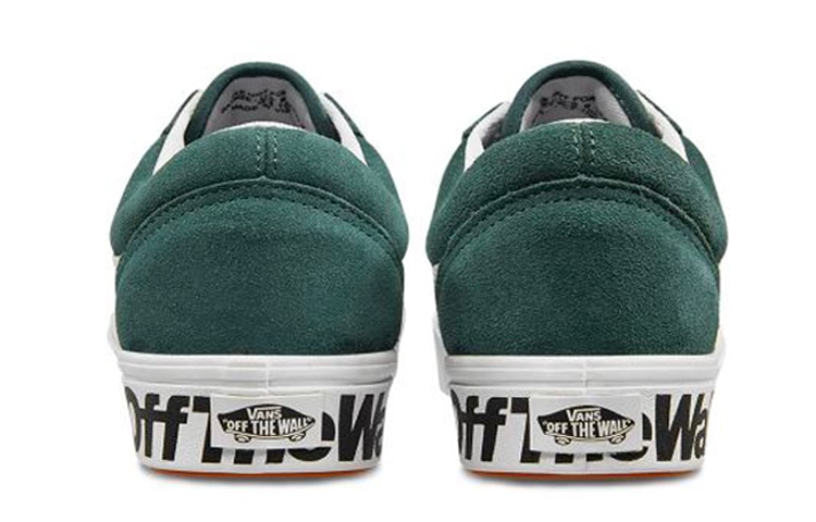 Vans Old Skool White Green — фото 3