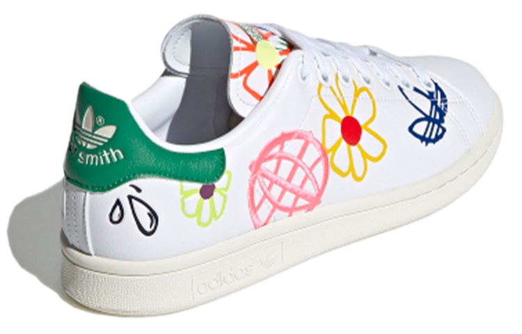 adidas originals Stan Smith White Green Red — фото 3