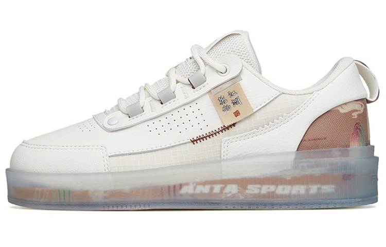 安踏 Anta Low Top White Grey Brown