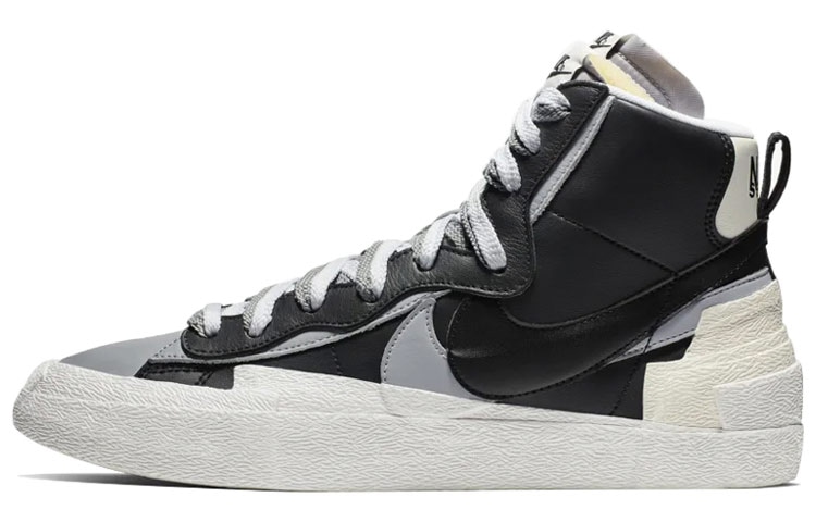 Кроссовки Sacai x Nike Blazer Mid Black White