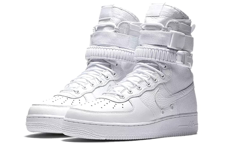 Nike Air Force 1 SF Triple White — фото 2