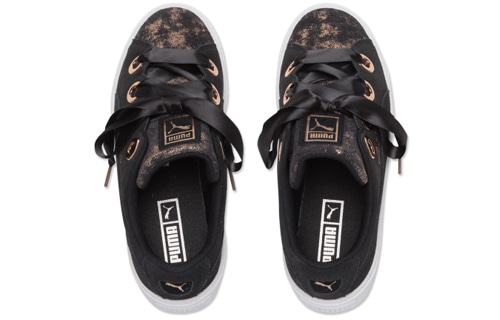 Puma Platform Low Black Gold — фото 2