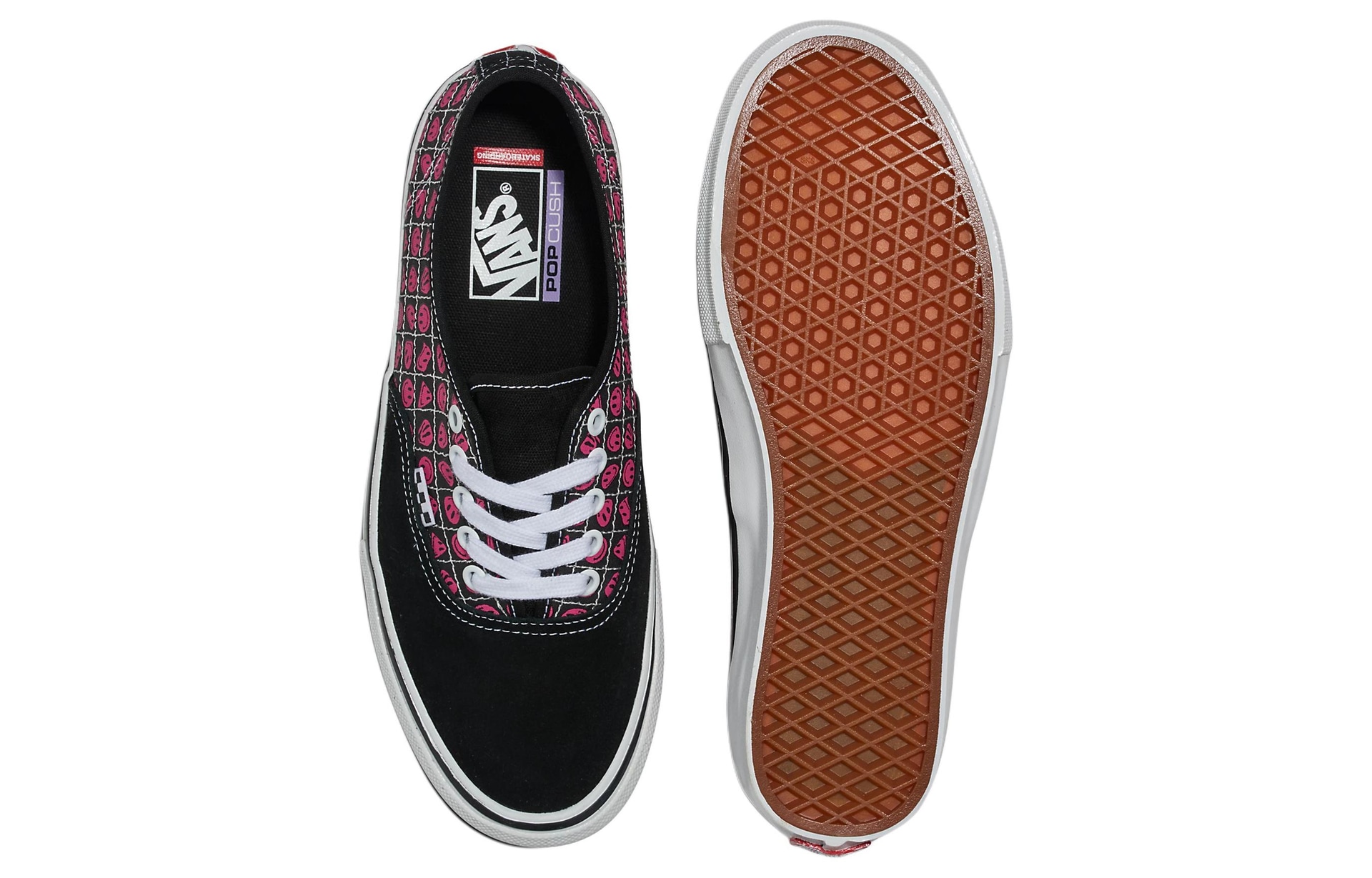 Vans Skate Authentic Black Red — фото 3