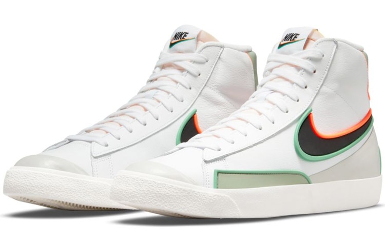 Nike Blazer 77 White Grey Green — фото 2