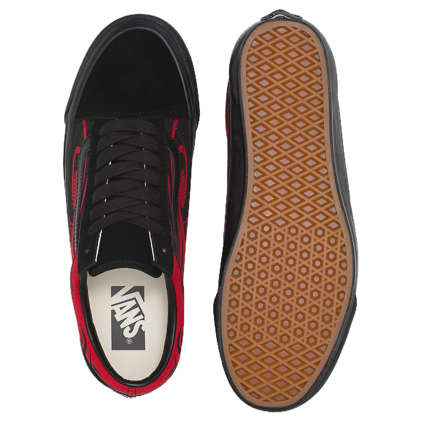Vans Old Skool Black Red — фото 3
