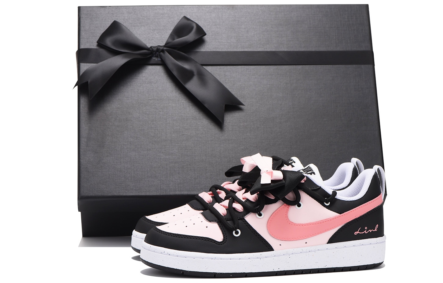 Кроссовки Nike Court Borough GS Black Pink