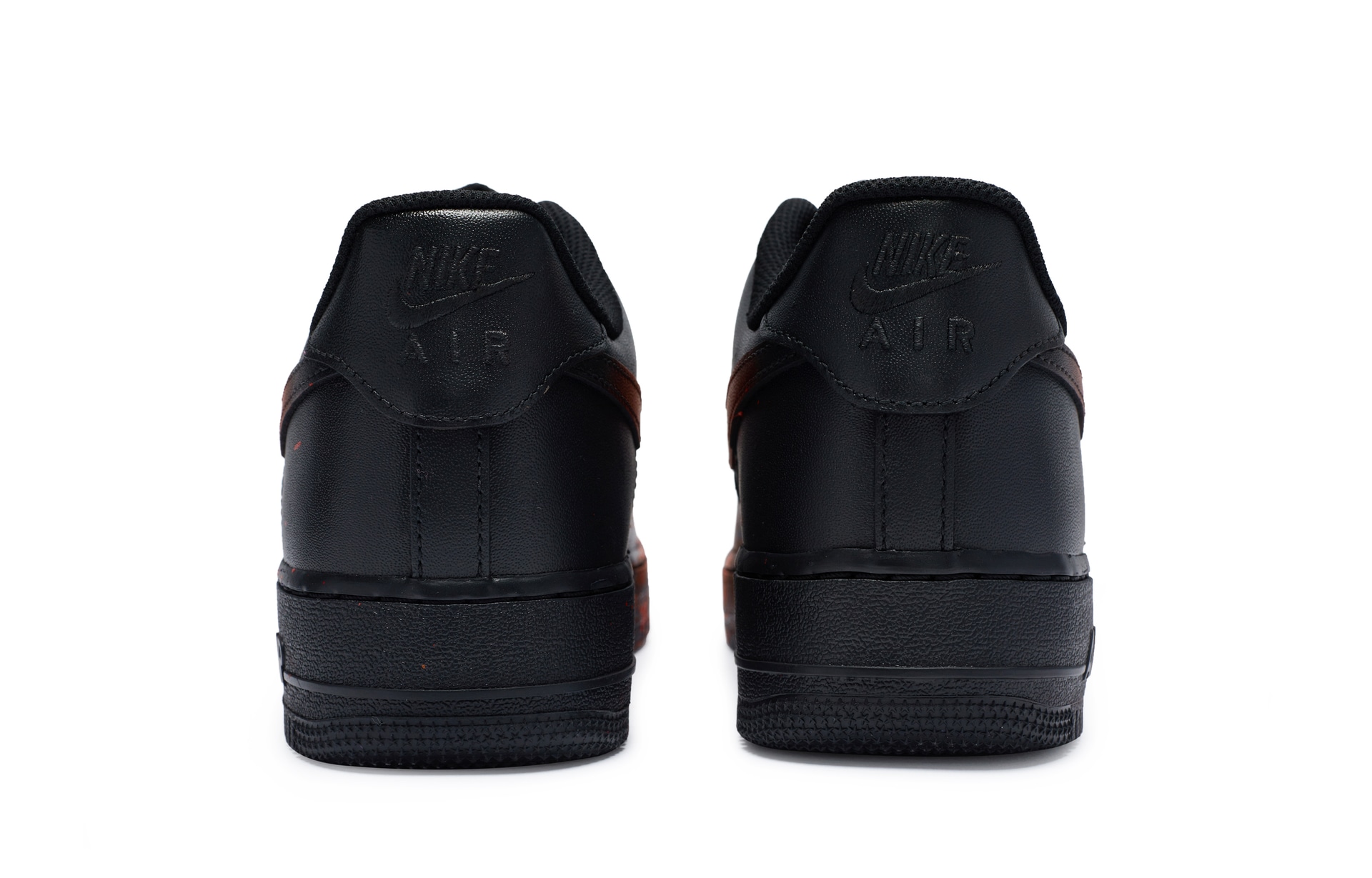 Nike Air Force 1 '07 Black Red — фото 4