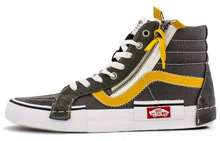 Кроссовки Vans SK8 Reissue Cap Inside Out Grey Yellow
