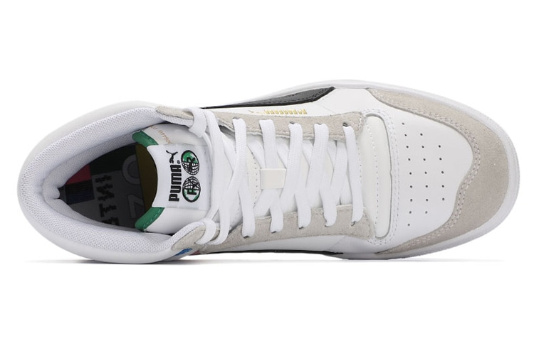 Puma Ralph Sampson Mid White Grey Yellow — фото 3