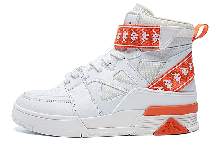 Kappa/卡帕 Kappa Retro High-Top White Orange
