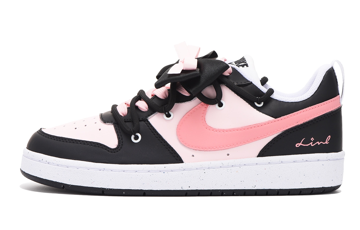 Nike Court Borough GS Black Pink — фото 1