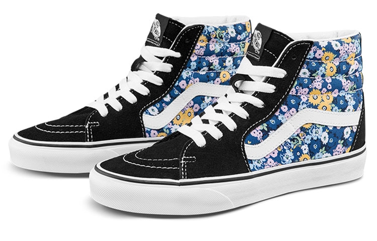 Vans SK8 High Black White Blue — фото 1