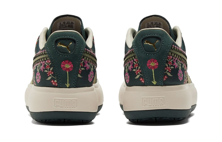 Puma Liberty x PUMA Suede Floral Low Green — фото 3