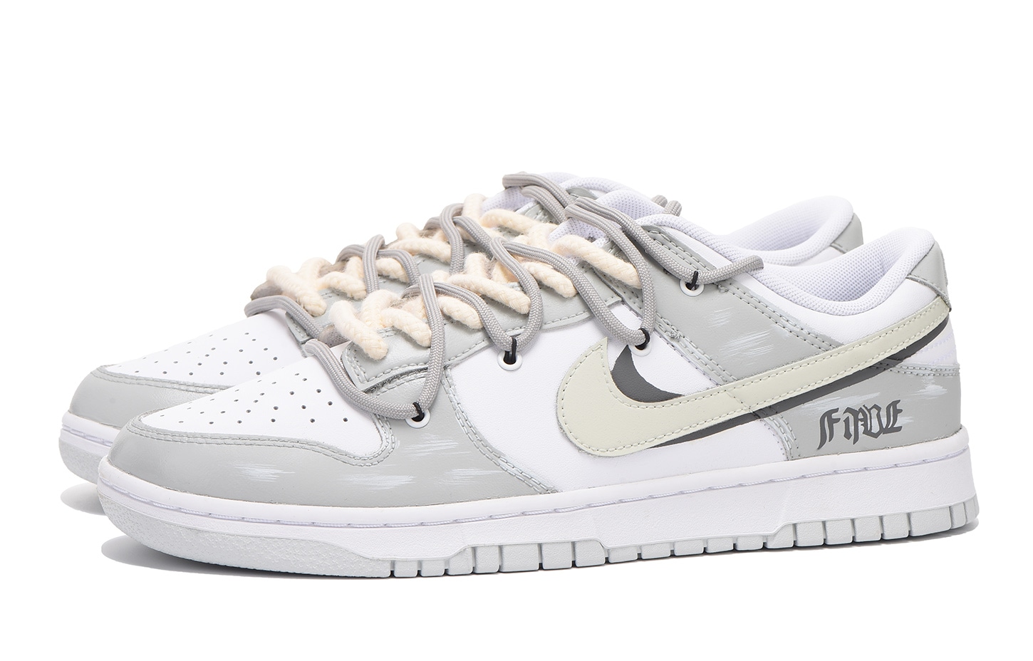 Nike Dunk Low White Grey — фото 3