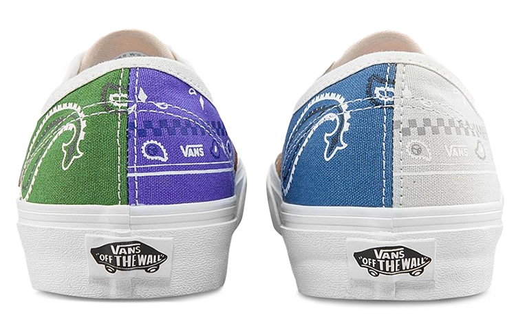 Vans Authentic Paisley Brown Green — фото 4