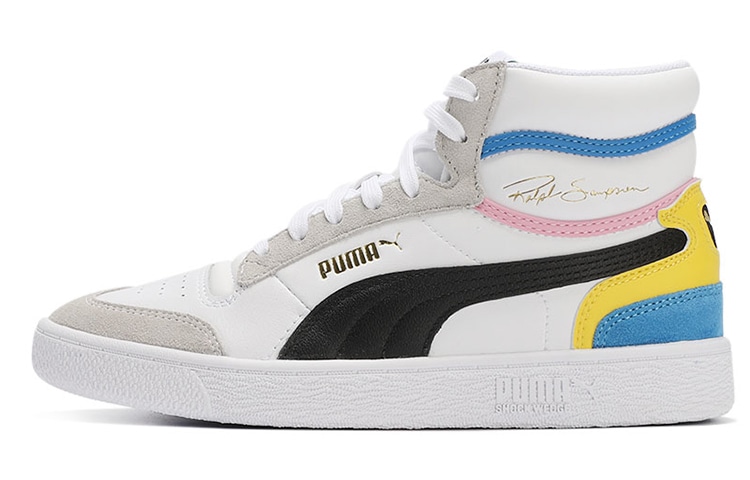 Кроссовки Puma Ralph Sampson Mid White Grey Yellow