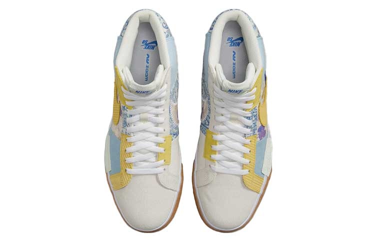 Nike Blazer Mid Light Beige Blue — фото 3