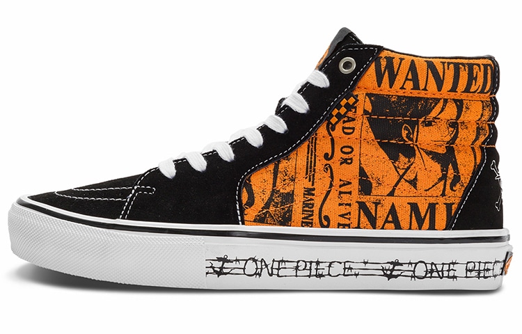Vans x One Piece SK8-Hi Black Orange