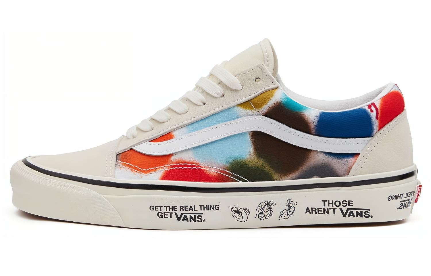 Vans Old Skool White Red Blue