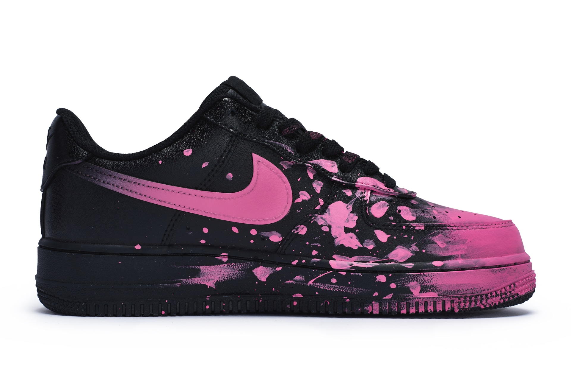 Nike Air Force 1 '07 Black Pink — фото 2