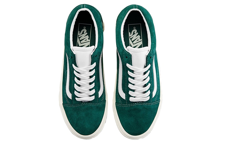 Vans Old Skool Green White — фото 2