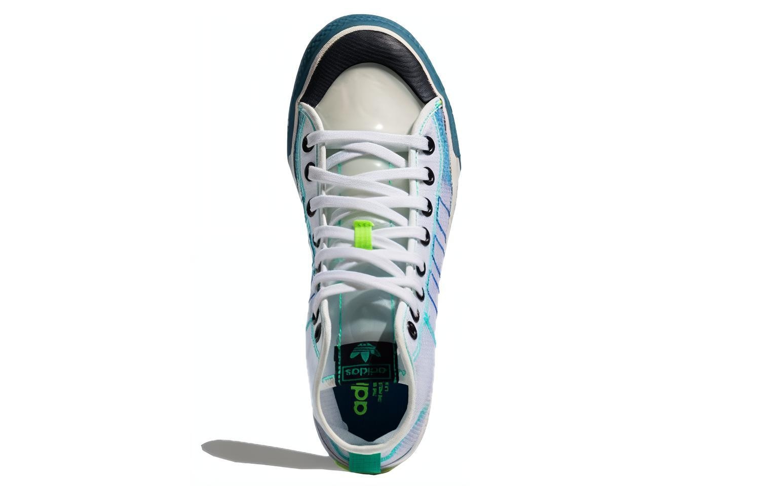 Adidas Nizza Hi RF White Blue — фото 4