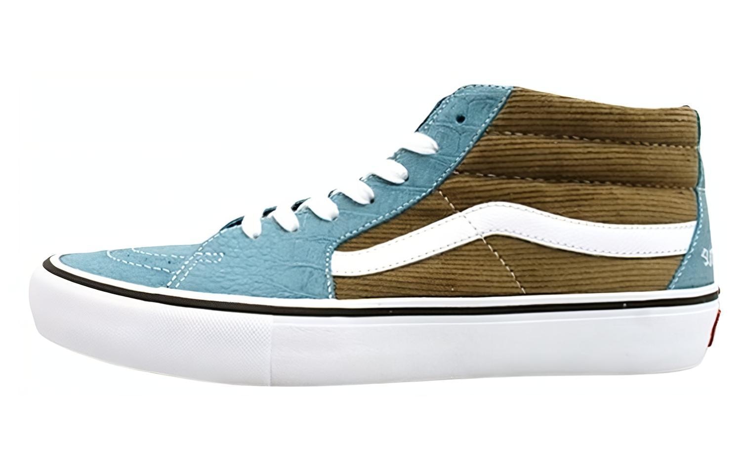 Кроссовки Vans Supreme x Vans SK8 Croc Corduroy Light Brown