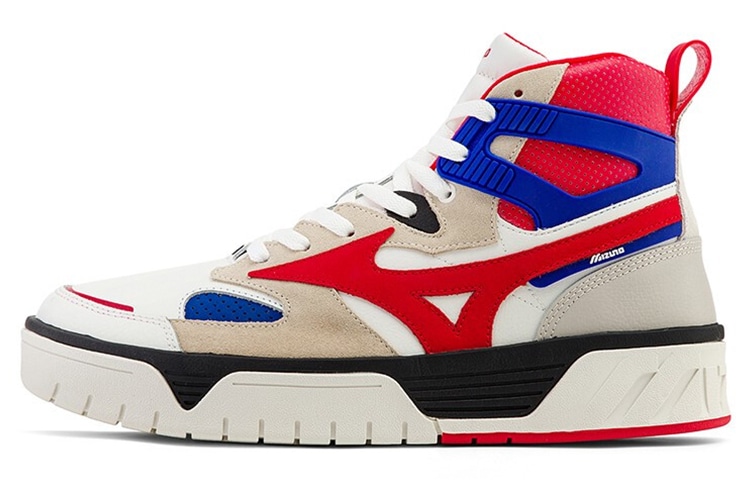Кроссовки Mizuno Court Cl Mid White Red Blue
