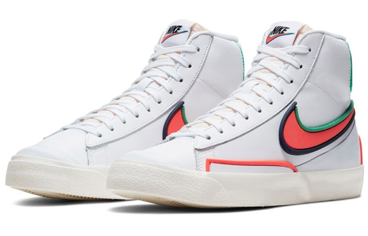 Nike Blazer Infinite Mid White Orange — фото 2
