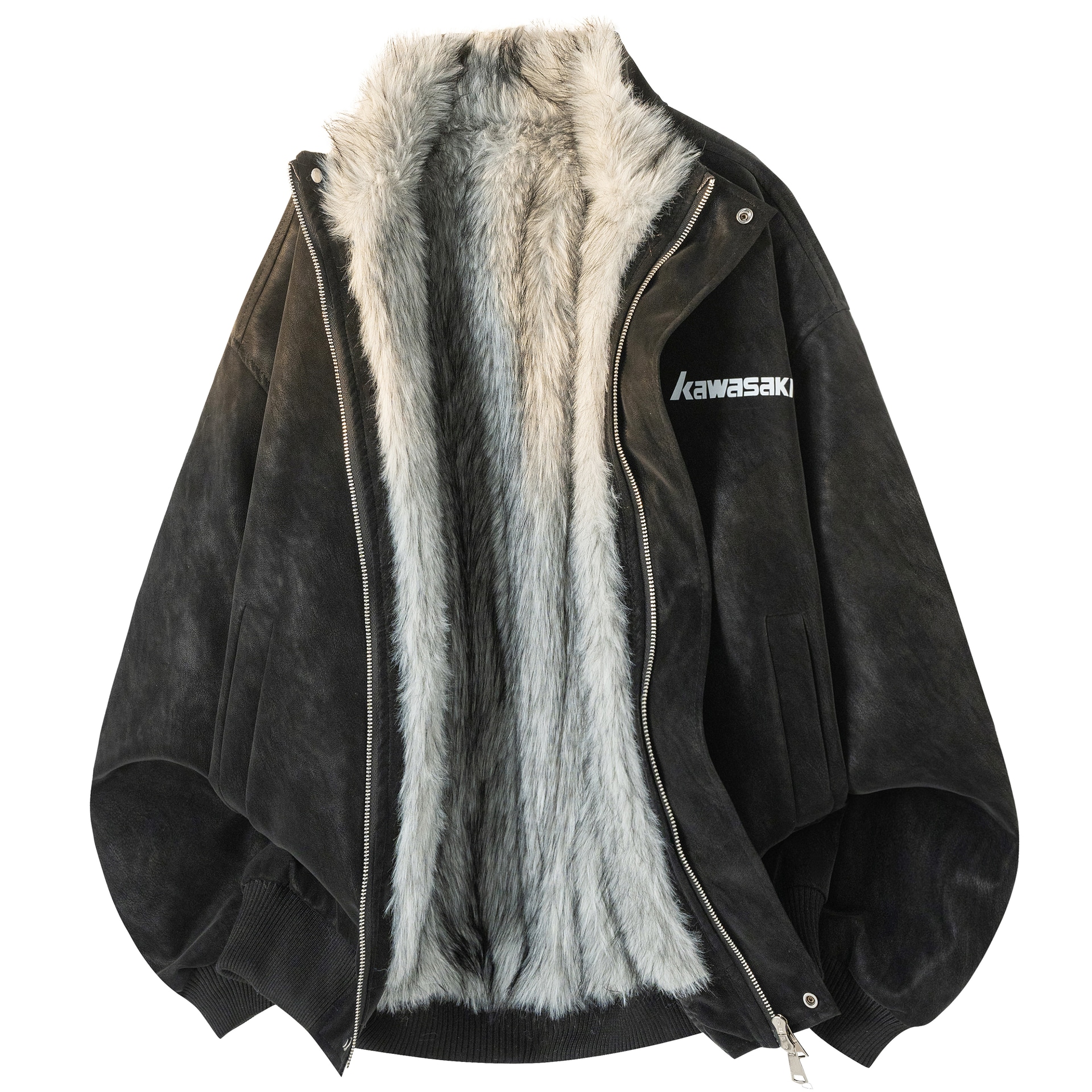 Kawasaki/川崎 Kawasaki Cleanfit Vintage Litchi Texture Jacket