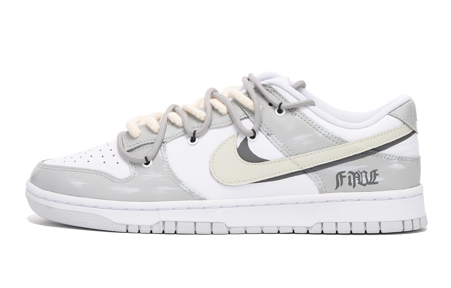 Nike Dunk Low White Grey — фото 1