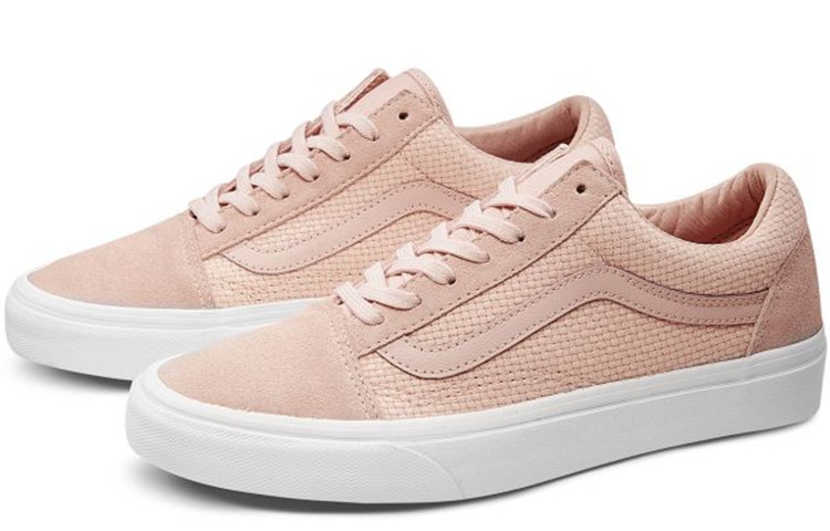 Vans Old Skool Pink White — фото 1