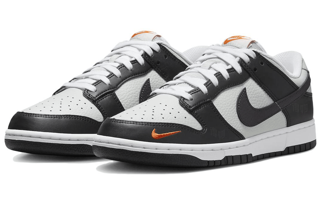Nike Dunk Low Black Grey Orange — фото 2