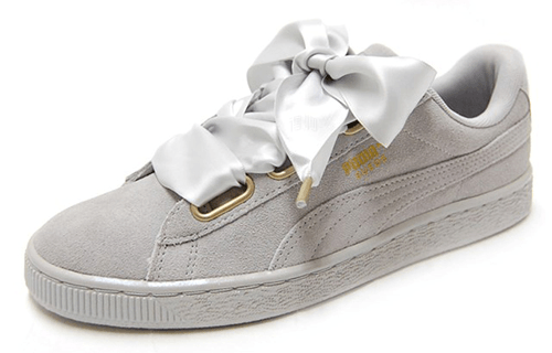Puma Suede Heart Satin Grey — фото 1