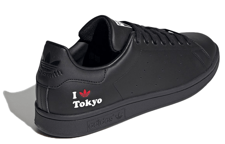 adidas originals adidas Stan Smith Black Red White — фото 3