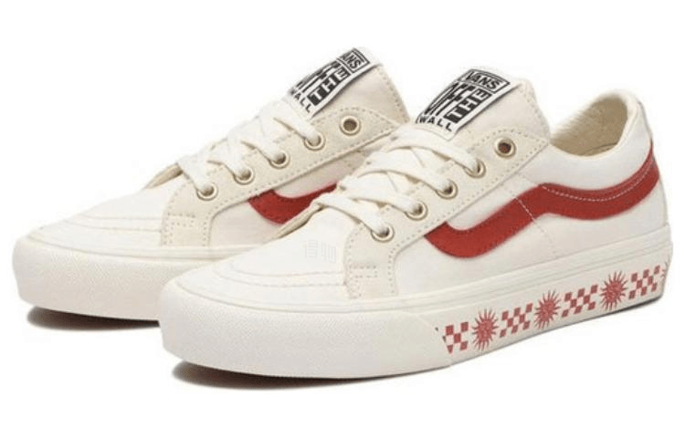 Vans SK8 Low Red White — фото 1