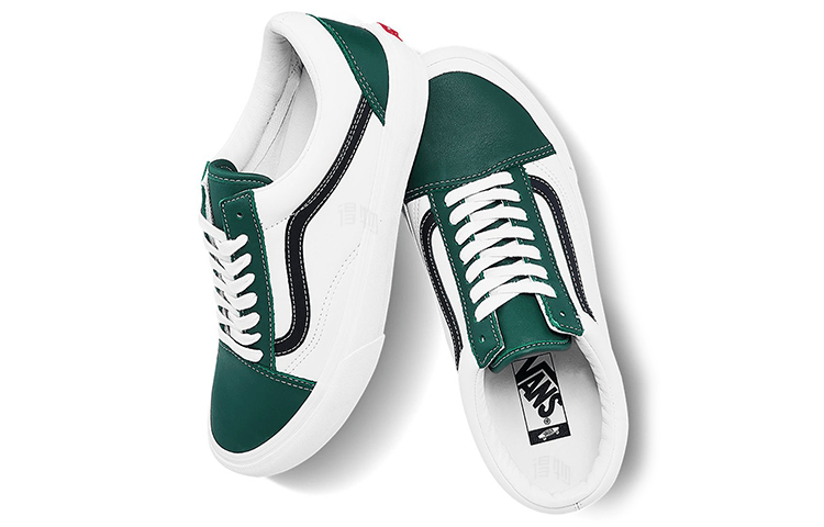 Vans Old Skool Vlt Lx White Green — фото 3