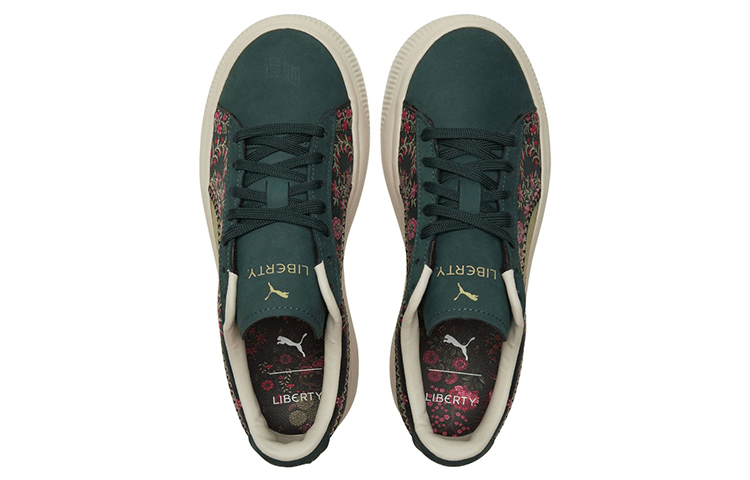 Puma Liberty x PUMA Suede Floral Low Green — фото 2