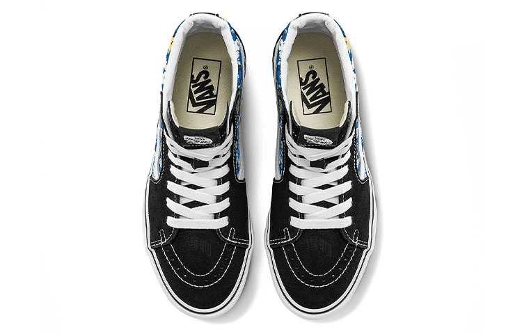 Vans SK8 High Black White Blue — фото 2