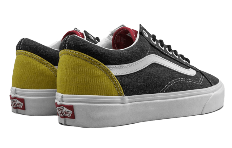 Vans Old Skool Black Grey Yellow — фото 3