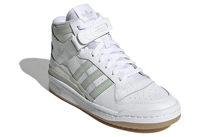 adidas originals adidas Forum Mid White Green — фото 2