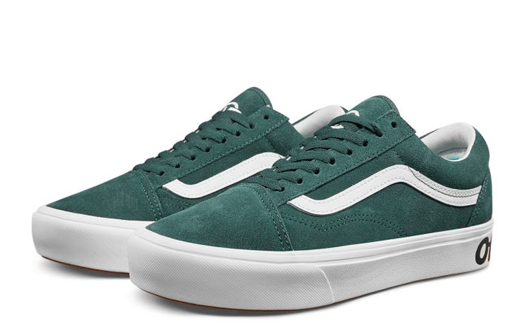 Vans Old Skool White Green — фото 1